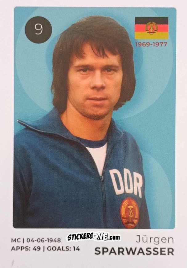 Sticker Jürgen Sparwasser - The Ultimate Collection of the Former National Football Teams
 n. 9 - Stickito