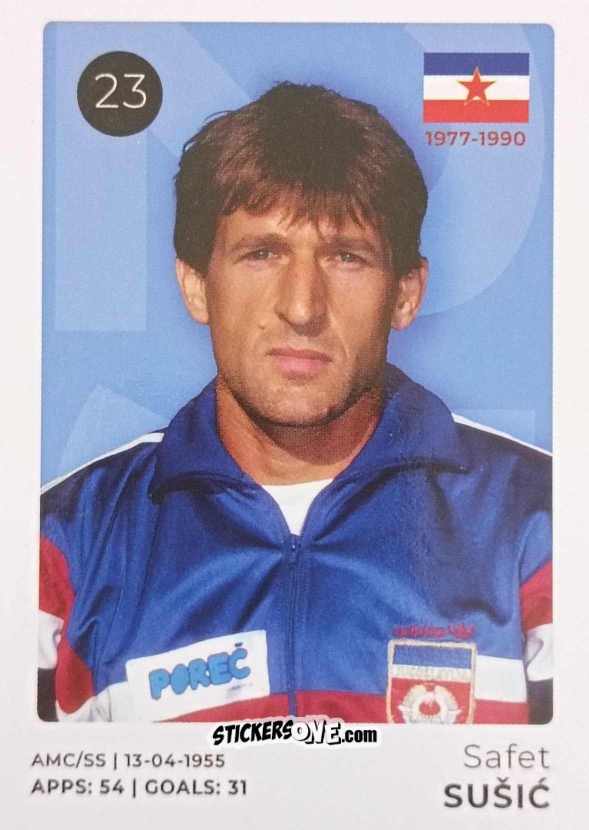 Cromo Safet Sušić - The Ultimate Collection of the Former National Football Teams
 n. 23 - Stickito