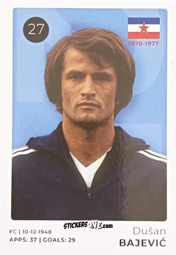 Sticker Dušan Bajević - The Ultimate Collection of the Former National Football Teams
 n. 27 - Stickito