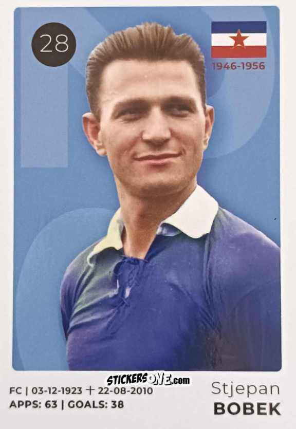 Cromo Stjepan Bobek - The Ultimate Collection of the Former National Football Teams
 n. 28 - Stickito