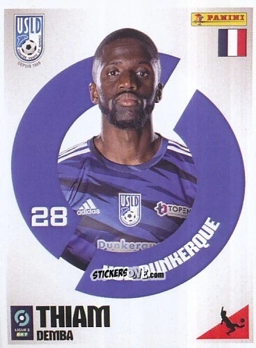 Sticker Demba Thiam - Foot 2023-2024 Ligue 2
 n. 141 - Panini