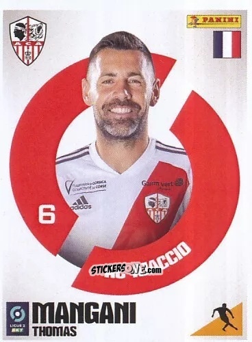 Sticker Thomas Mangani - Foot 2023-2024 Ligue 2
 n. 9 - Panini