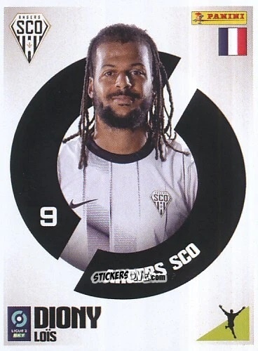 Figurina Loïs Diony - Foot 2023-2024 Ligue 2
 n. 42 - Panini