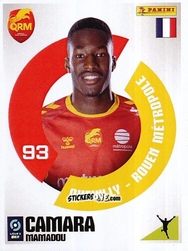 Figurina Mamadou Camara - Foot 2023-2024 Ligue 2
 n. 238 - Panini