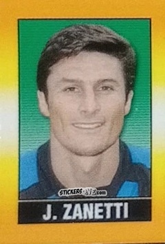 Figurina J. Zanetti - Calcio 2002-2003 Pocket Collection n. 91 - Merlin