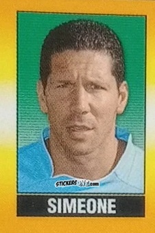Sticker Simeone - Calcio 2002-2003 Pocket Collection n. 121 - Merlin