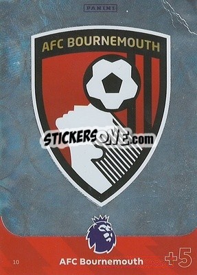 Cromo Club Crest AFC Bournemouth - English Premier League 2023-2024. Adrenalyn XL n. 10 - Panini