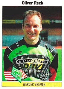 Figurina Oliver Reck - German Football Bundesliga 1994-1995 n. 23 - Panini