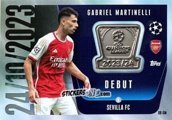 Sticker Gabriel Martinelli - UEFA Champions League & Europa League 2023-2024. Match Attax Extra
 n. DR-GM - Topps
