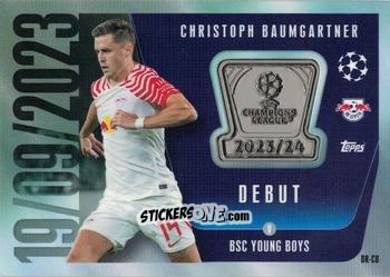 Sticker Christoph Baumgartner - UEFA Champions League & Europa League 2023-2024. Match Attax Extra
 n. DR-CB - Topps