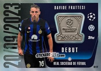 Cromo Davide Frattesi - UEFA Champions League & Europa League 2023-2024. Match Attax Extra
 n. DR-DF - Topps