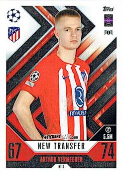 Sticker Arthur Vermeeren - UEFA Champions League & Europa League 2023-2024. Match Attax Extra
 n. NT3 - Topps