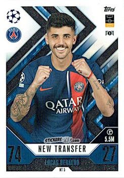 Figurina Lucas Beraldo - UEFA Champions League & Europa League 2023-2024. Match Attax Extra
 n. NT5 - Topps