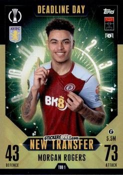 Sticker Morgan Rogers - UEFA Champions League & Europa League 2023-2024. Match Attax Extra
 n. TDD1 - Topps