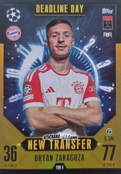 Sticker Bryan Zaragoza - UEFA Champions League & Europa League 2023-2024. Match Attax Extra
 n. TDD3 - Topps