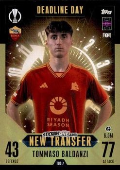 Figurina Tommaso Baldanzi - UEFA Champions League & Europa League 2023-2024. Match Attax Extra
 n. TDD7 - Topps