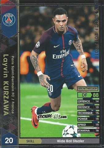 Sticker Layvin Kurzawa - Sega World Club Champion Football 2017-2018
 n. A11 - Panini