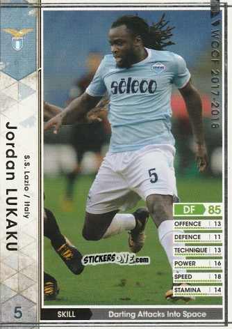 Sticker Jordan Lukaku - Sega World Club Champion Football 2017-2018
 n. 180 - Panini
