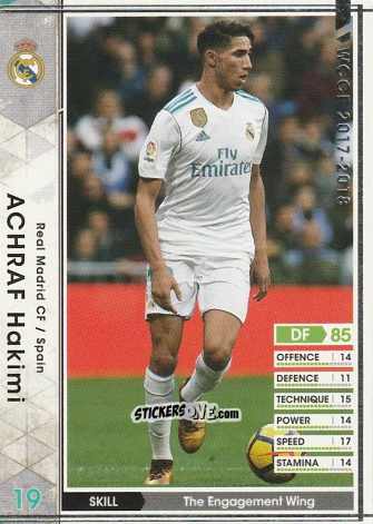 Figurina Achraf Hakimi - Sega World Club Champion Football 2017-2018
 n. A46 - Panini
