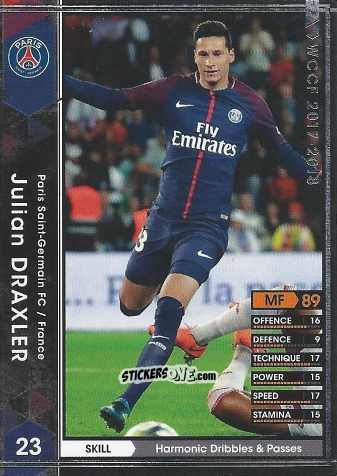 Figurina Julian Draxler - Sega World Club Champion Football 2017-2018
 n. 57 - Panini