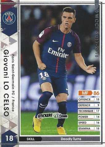 Cromo Giovani Lo Celso - Sega World Club Champion Football 2017-2018
 n. 58 - Panini