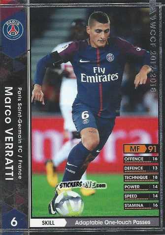 Figurina Marco Verratti - Sega World Club Champion Football 2017-2018
 n. 62 - Panini