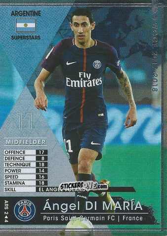 Figurina Angel Di Maria - Sega World Club Champion Football 2017-2018
 n. ARS2 - Panini