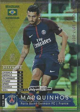 Figurina Marquinhos - Sega World Club Champion Football 2017-2018
 n. BRS2 - Panini
