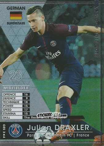 Figurina Julian Draxler - Sega World Club Champion Football 2017-2018
 n. GES3 - Panini