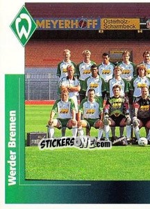 Sticker Mannschaftsbild links - German Football Bundesliga 1995-1996 n. 29 - Panini