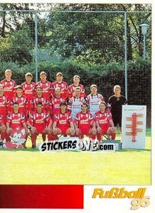 Cromo Mannschaftsbild rechts - German Football Bundesliga 1995-1996 n. 57 - Panini