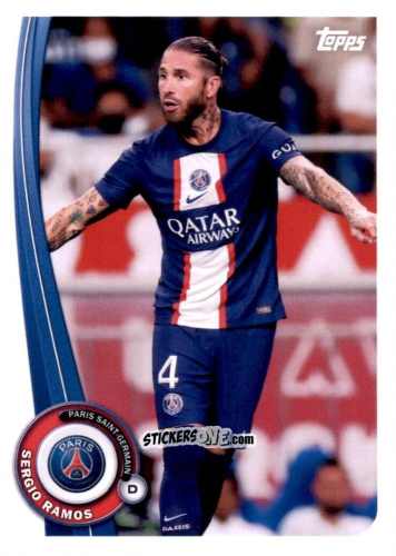 Cromo Sergio Ramos - Paris-Saint Germain Fan Set 2022-2023 n. PA-2 - Topps