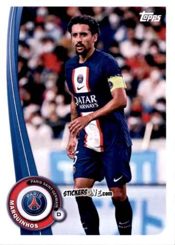 Figurina Marquinhos - Paris-Saint Germain Fan Set 2022-2023 n. PA-4 - Topps