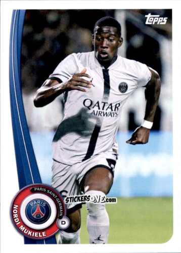 Figurina Nordi Mukiele - Paris-Saint Germain Fan Set 2022-2023 n. PA-10 - Topps
