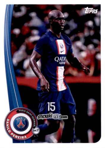 Sticker Danilo Pereira - Paris-Saint Germain Fan Set 2022-2023 n. PA-12 - Topps