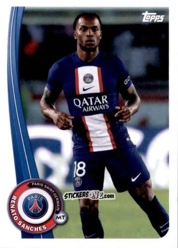 Figurina Renato Sanches - Paris-Saint Germain Fan Set 2022-2023 n. PA-15 - Topps