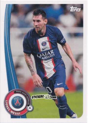 Cromo Lionel Messi - Paris-Saint Germain Fan Set 2022-2023 n. PA-19 - Topps