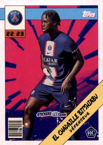 Figurina El Chadaille Bitshiabu - Paris-Saint Germain Fan Set 2022-2023 n. PAH-1 - Topps