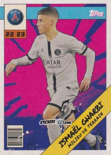 Cromo Ismaël Gharbi - Paris-Saint Germain Fan Set 2022-2023 n. PAH-3 - Topps