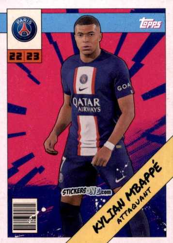 Sticker Kylian Mbappé - Paris-Saint Germain Fan Set 2022-2023 n. PAH-10 - Topps