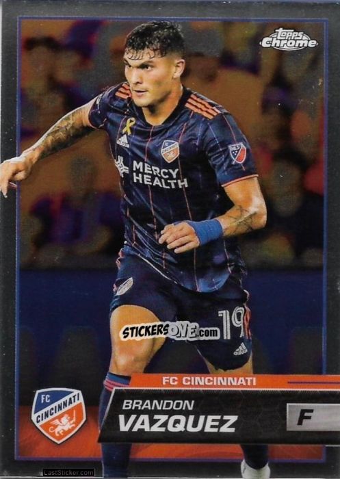 Figurina Brandon Vazquez - Chrome MLS 2023
 n. 92 - Topps