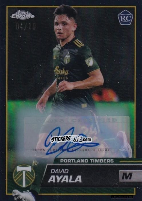 Sticker David Ayala - Chrome MLS 2023
 n. AU2 - Topps