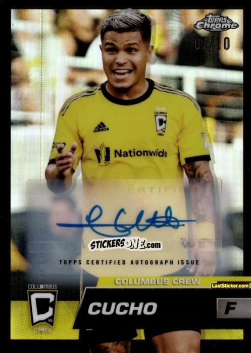 Figurina Cucho - Chrome MLS 2023
 n. AU7 - Topps