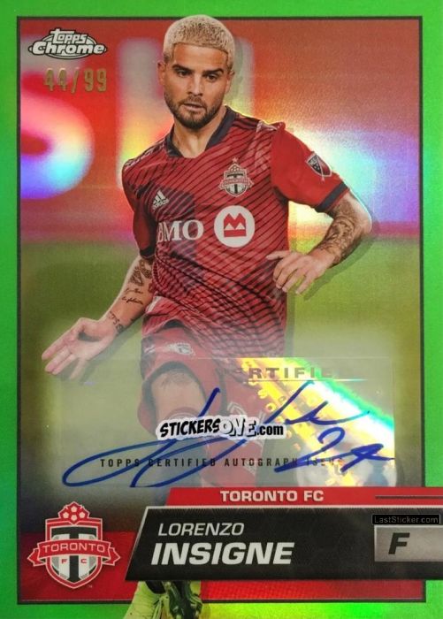 Sticker Lorenzo Insigne - Chrome MLS 2023
 n. AU44 - Topps