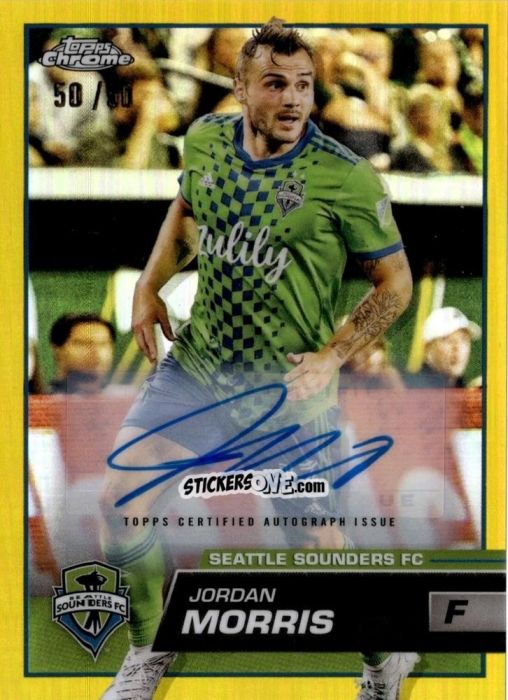 Figurina Jordan Morris - Chrome MLS 2023
 n. AU88 - Topps