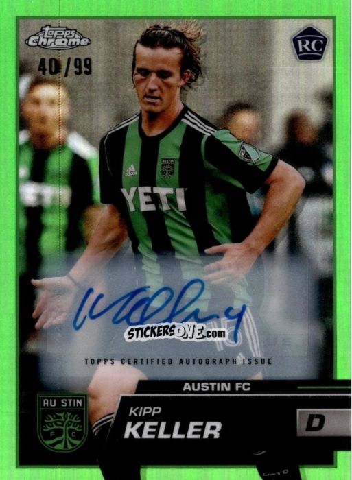 Figurina Kipp Keller - Chrome MLS 2023
 n. AU99 - Topps