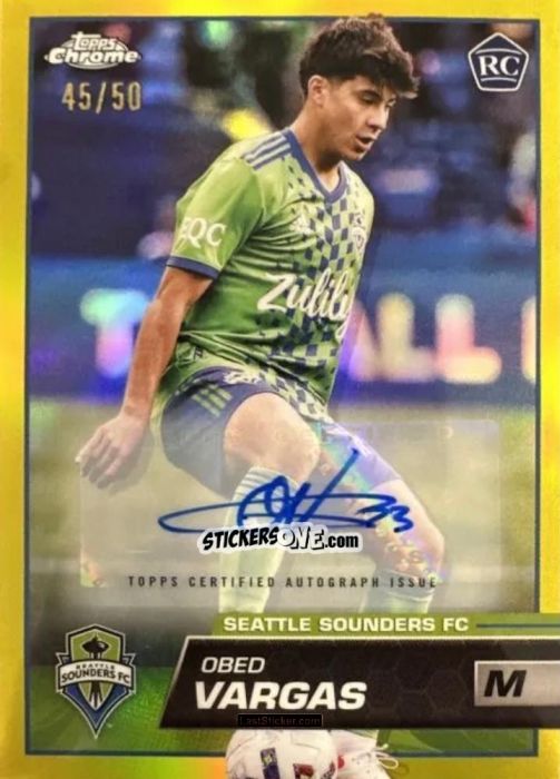 Figurina Obed Vargas - Chrome MLS 2023
 n. AU108 - Topps