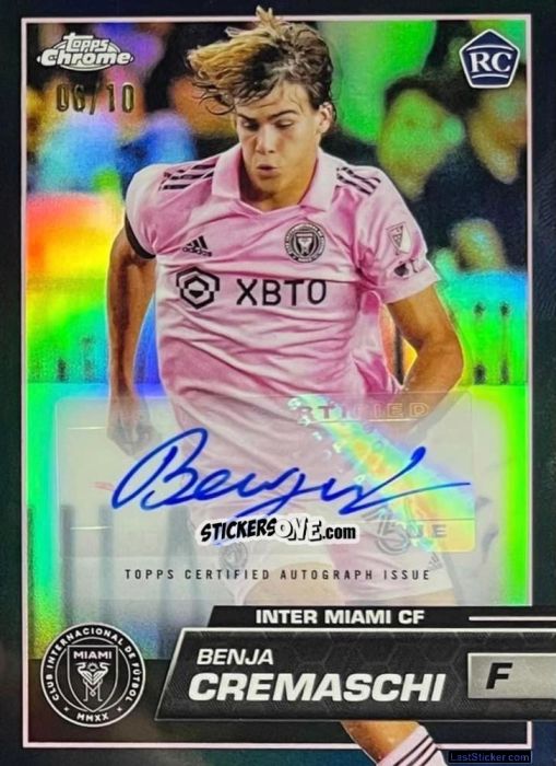 Sticker Benja Cremaschi - Chrome MLS 2023
 n. AU112 - Topps