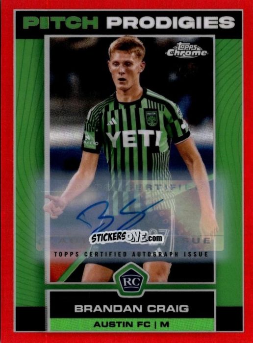 Figurina Brandan Craig - Chrome MLS 2023
 n. AU140 - Topps