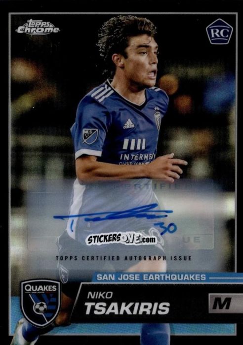 Sticker Niko Tsakiris - Chrome MLS 2023
 n. AU161 - Topps